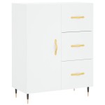 vidaXL Servantă, alb, 69,5x34x90 cm, lemn compozit