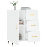 vidaXL Servantă, alb, 69,5x34x90 cm, lemn compozit