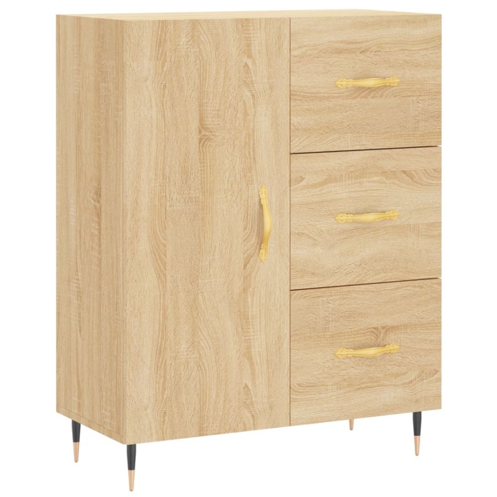 vidaXL Servantă, stejar sonoma, 69,5x34x90 cm, lemn compozit