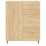 vidaXL Servantă, stejar sonoma, 69,5x34x90 cm, lemn compozit
