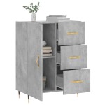 vidaXL Servantă, gri beton, 69,5x34x90 cm, lemn compozit vidaXL Servantă, gri beton, 69,5x34x90 cm, lemn compozit