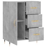 vidaXL Servantă, gri beton, 69,5x34x90 cm, lemn compozit vidaXL Servantă, gri beton, 69,5x34x90 cm, lemn compozit