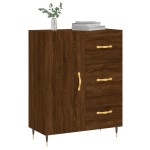 vidaXL Servantă, stejar maro, 69,5x34x90 cm, lemn prelucrat