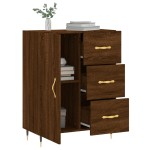 vidaXL Servantă, stejar maro, 69,5x34x90 cm, lemn prelucrat