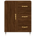 vidaXL Servantă, stejar maro, 69,5x34x90 cm, lemn prelucrat