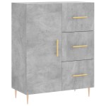 vidaXL Servantă, gri beton, 69,5x34x90 cm, lemn compozit vidaXL Servantă, gri beton, 69,5x34x90 cm, lemn compozit