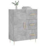 vidaXL Servantă, gri beton, 69,5x34x90 cm, lemn compozit vidaXL Servantă, gri beton, 69,5x34x90 cm, lemn compozit
