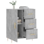 vidaXL Servantă, gri beton, 69,5x34x90 cm, lemn compozit vidaXL Servantă, gri beton, 69,5x34x90 cm, lemn compozit