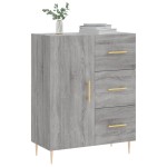 vidaXL Servantă, gri sonoma, 69,5x34x90 cm, lemn compozit vidaXL Servantă, gri sonoma, 69,5x34x90 cm, lemn compozit