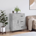 vidaXL Servantă, gri beton, 69,5x34x90 cm, lemn compozit vidaXL Servantă, gri beton, 69,5x34x90 cm, lemn compozit