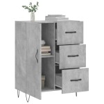 vidaXL Servantă, gri beton, 69,5x34x90 cm, lemn compozit vidaXL Servantă, gri beton, 69,5x34x90 cm, lemn compozit