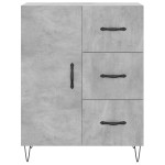 vidaXL Servantă, gri beton, 69,5x34x90 cm, lemn compozit vidaXL Servantă, gri beton, 69,5x34x90 cm, lemn compozit