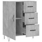 vidaXL Servantă, gri beton, 69,5x34x90 cm, lemn compozit vidaXL Servantă, gri beton, 69,5x34x90 cm, lemn compozit