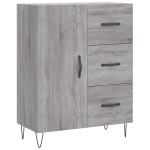 vidaXL Servantă, gri sonoma, 69,5x34x90 cm, lemn compozit vidaXL Servantă, gri sonoma, 69,5x34x90 cm, lemn compozit