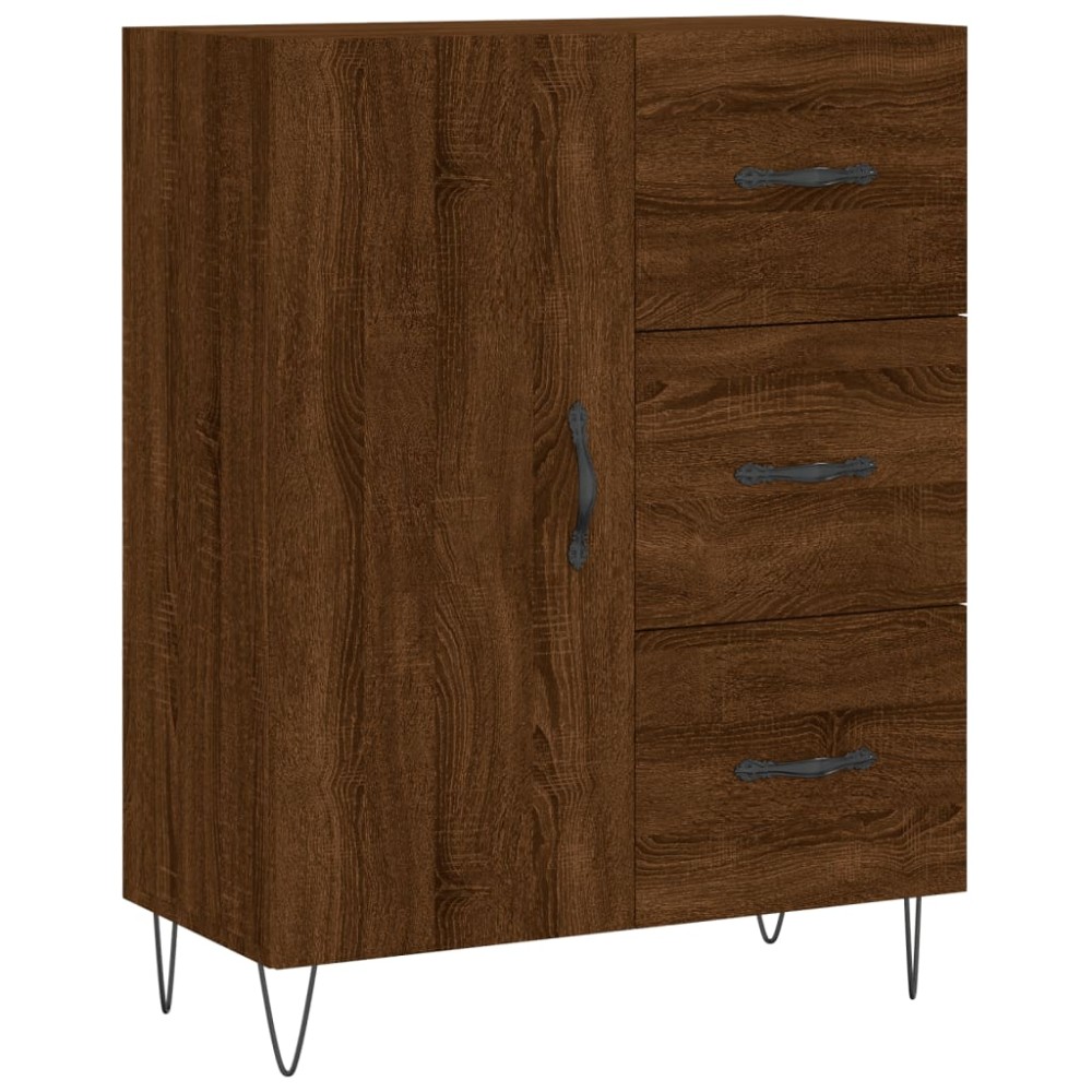 vidaXL Servantă, stejar maro, 69,5x34x90 cm, lemn prelucrat