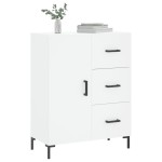 vidaXL Servantă, alb, 69,5x34x90 cm, lemn compozit