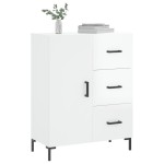 vidaXL Servantă, alb extralucios, 69,5x34x90 cm, lemn compozit vidaXL Servantă, alb extralucios, 69,5x34x90 cm, lemn compozit