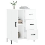 vidaXL Servantă, alb extralucios, 69,5x34x90 cm, lemn compozit vidaXL Servantă, alb extralucios, 69,5x34x90 cm, lemn compozit