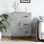 vidaXL Servantă, gri beton, 69,5x34x90 cm, lemn compozit vidaXL Servantă, gri beton, 69,5x34x90 cm, lemn compozit
