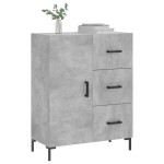 vidaXL Servantă, gri beton, 69,5x34x90 cm, lemn compozit vidaXL Servantă, gri beton, 69,5x34x90 cm, lemn compozit