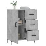 vidaXL Servantă, gri beton, 69,5x34x90 cm, lemn compozit vidaXL Servantă, gri beton, 69,5x34x90 cm, lemn compozit