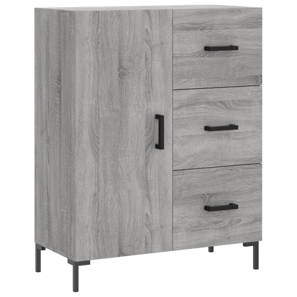 vidaXL Servantă, gri sonoma, 69,5x34x90 cm, lemn compozit