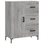 vidaXL Servantă, gri sonoma, 69,5x34x90 cm, lemn compozit