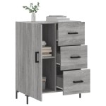vidaXL Servantă, gri sonoma, 69,5x34x90 cm, lemn compozit