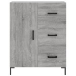 vidaXL Servantă, gri sonoma, 69,5x34x90 cm, lemn compozit