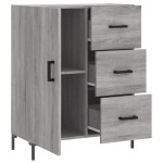 vidaXL Servantă, gri sonoma, 69,5x34x90 cm, lemn compozit