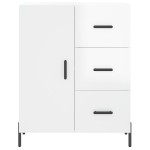 vidaXL Servantă, alb extralucios, 69,5x34x90 cm, lemn compozit vidaXL Servantă, alb extralucios, 69,5x34x90 cm, lemn compozit