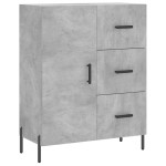 vidaXL Servantă, gri beton, 69,5x34x90 cm, lemn compozit vidaXL Servantă, gri beton, 69,5x34x90 cm, lemn compozit