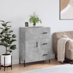 vidaXL Servantă, gri beton, 69,5x34x90 cm, lemn compozit vidaXL Servantă, gri beton, 69,5x34x90 cm, lemn compozit