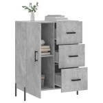 vidaXL Servantă, gri beton, 69,5x34x90 cm, lemn compozit vidaXL Servantă, gri beton, 69,5x34x90 cm, lemn compozit