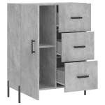 vidaXL Servantă, gri beton, 69,5x34x90 cm, lemn compozit vidaXL Servantă, gri beton, 69,5x34x90 cm, lemn compozit