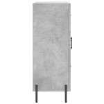 vidaXL Servantă, gri beton, 69,5x34x90 cm, lemn compozit vidaXL Servantă, gri beton, 69,5x34x90 cm, lemn compozit