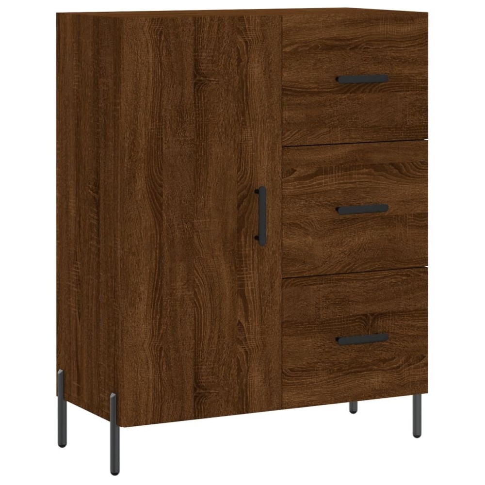 vidaXL Servantă, stejar maro, 69,5x34x90 cm, lemn prelucrat
