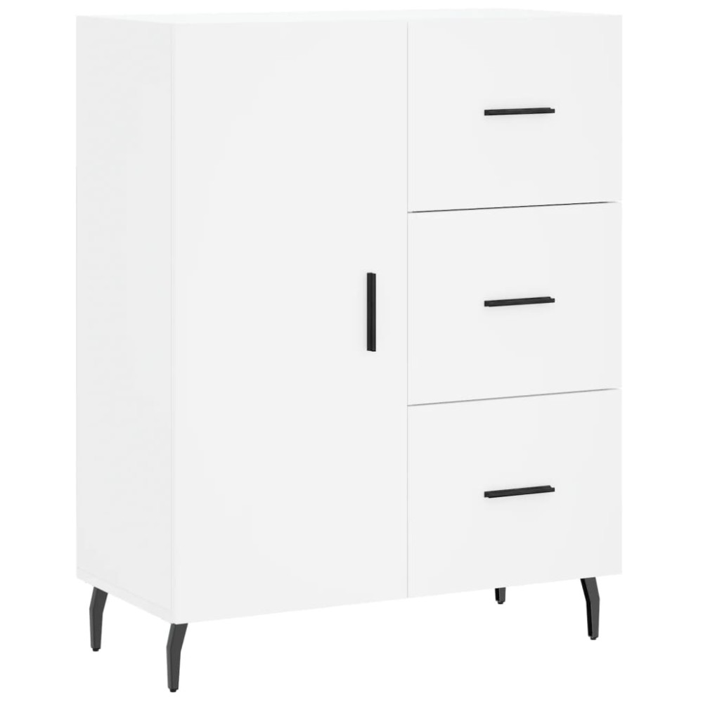 vidaXL Servantă, alb, 69,5x34x90 cm, lemn compozit