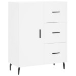 vidaXL Servantă, alb, 69,5x34x90 cm, lemn compozit