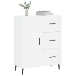 vidaXL Servantă, alb, 69,5x34x90 cm, lemn compozit