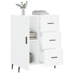 vidaXL Servantă, alb, 69,5x34x90 cm, lemn compozit