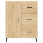 vidaXL Servantă, stejar sonoma, 69,5x34x90 cm, lemn compozit