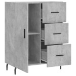 vidaXL Servantă, gri beton, 69,5x34x90 cm, lemn compozit