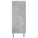 vidaXL Servantă, gri beton, 69,5x34x90 cm, lemn compozit