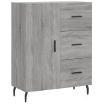 vidaXL Servantă, gri sonoma, 69,5x34x90 cm, lemn compozit