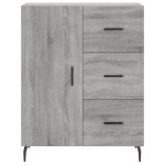 vidaXL Servantă, gri sonoma, 69,5x34x90 cm, lemn compozit