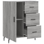 vidaXL Servantă, gri sonoma, 69,5x34x90 cm, lemn compozit