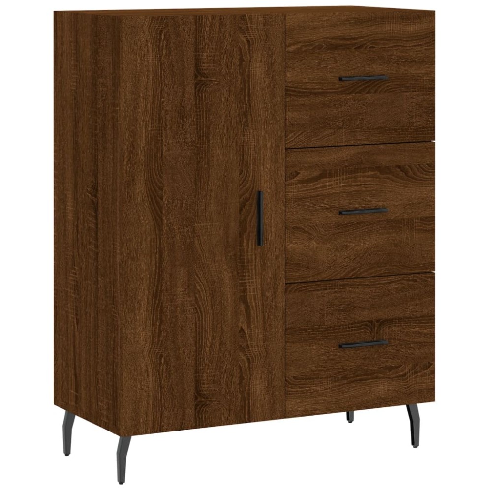 vidaXL Servantă, stejar maro, 69,5x34x90 cm, lemn prelucrat