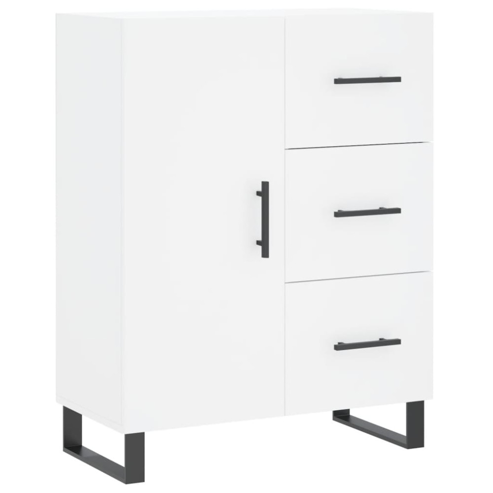 vidaXL Servantă, alb, 69,5x34x90 cm, lemn compozit