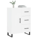 vidaXL Servantă, alb, 69,5x34x90 cm, lemn compozit